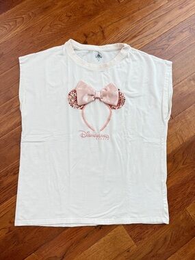 Disneyland Paris Minnie Ears Sleeveless T-Shirt Women’s Size M